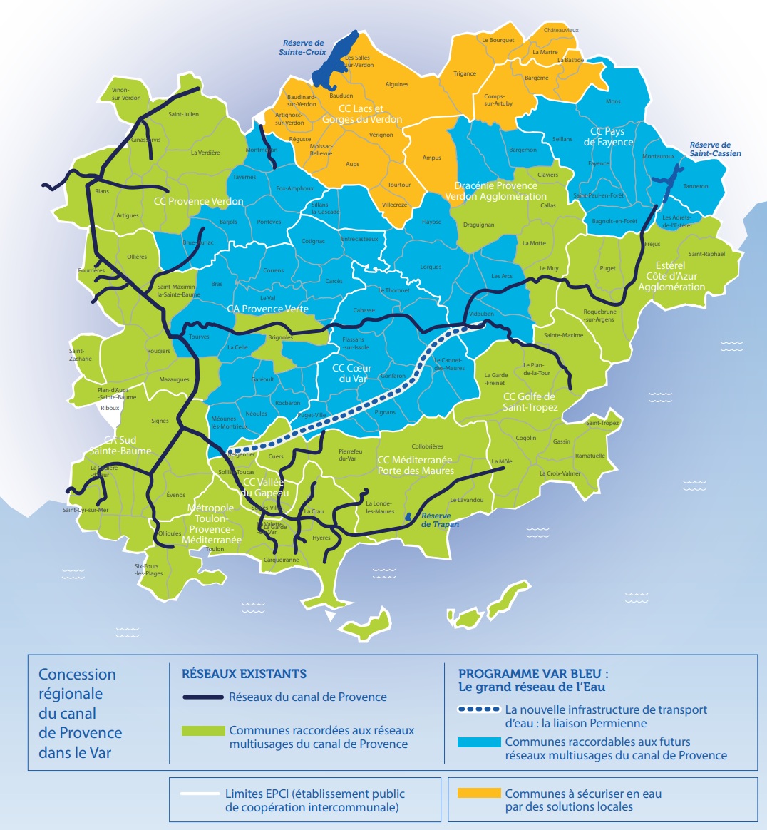 Lancement du projet Var Bleu, le grand réseau de l&rsquo;eau dans le Var