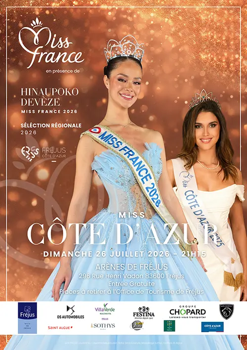 Arènes de Fréjus : Election de Miss Côte d’Azur le 27 juillet 2026