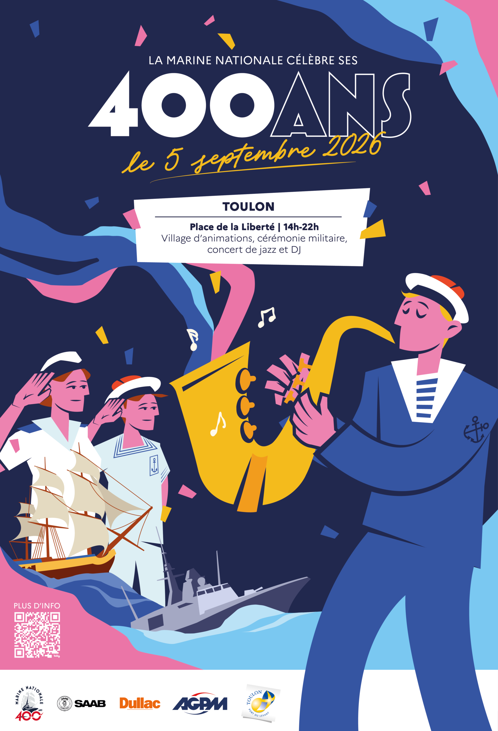 La marine nationale fête ses 400 ans à Toulon le 5 septembre 2026