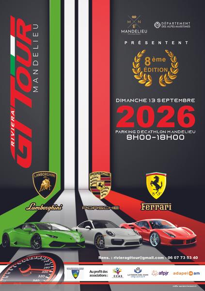Mandelieu-la-Napoule : Riviera GT Tour 2026 dimanche 13 septembre 2026