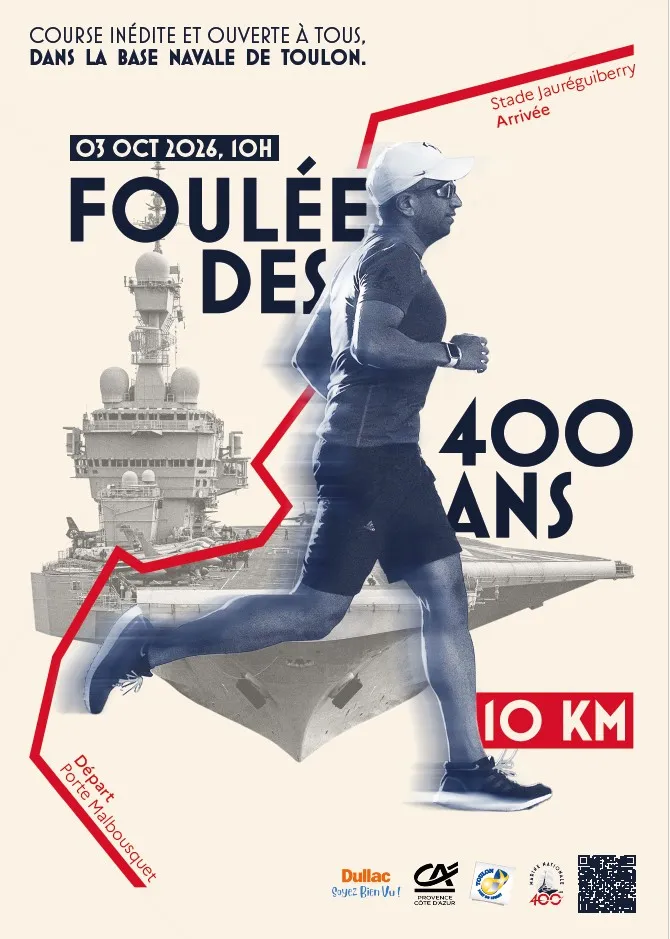 4 octobre 2026 : Course pédestre inédite dans la célèbre base navale de Toulon (Var)