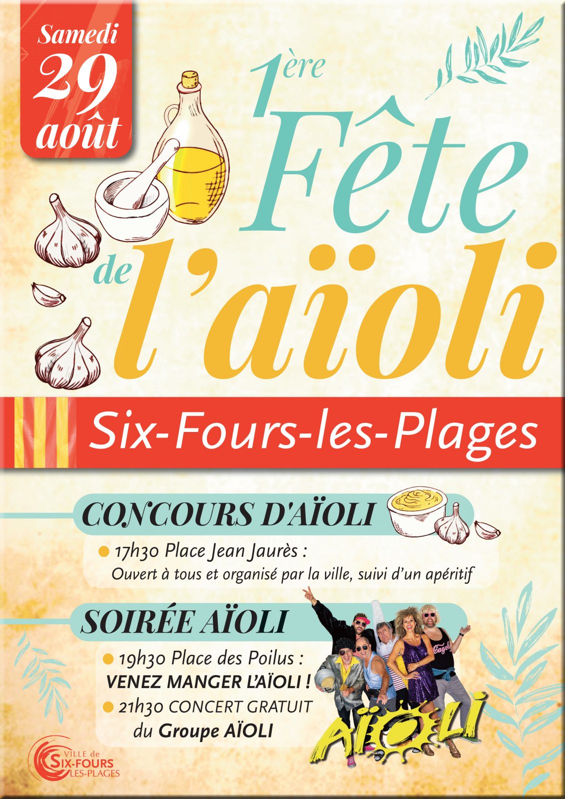 Samedi 29 août 2026 : Fête de l&rsquo;Aïoli à Six-Fours-les-Plages (Var)