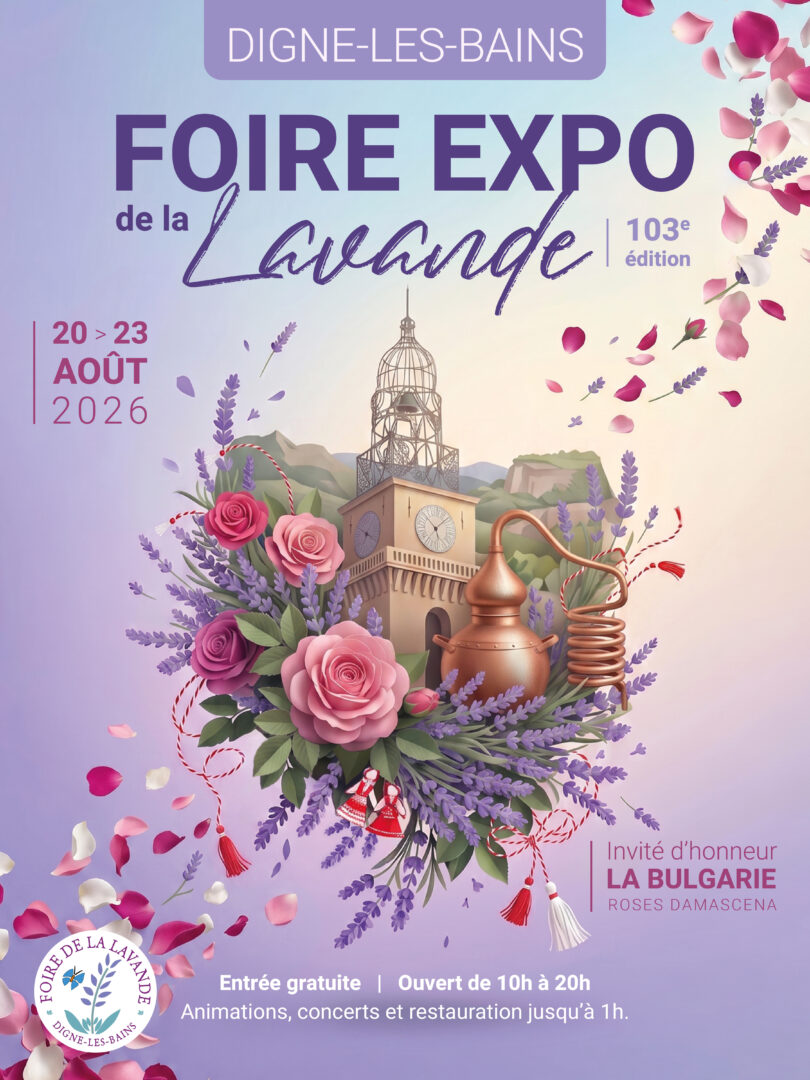 [CP] : 103 ième Foire Expo de la Lavande de Digne-les-Bains du 20 au 23 août 2026