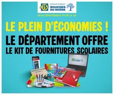Bouches-du-Rhône : le département (LR) distribue gratuitement un kit de fournitures scolaires à l’ensemble des collégiens !