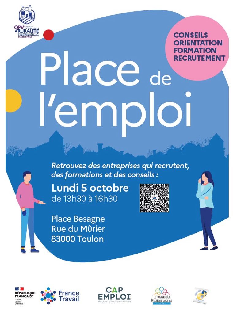Vous cherchez un emploi dans la région de Toulon ? Découvrez le forum Place de l&rsquo;Emploi !