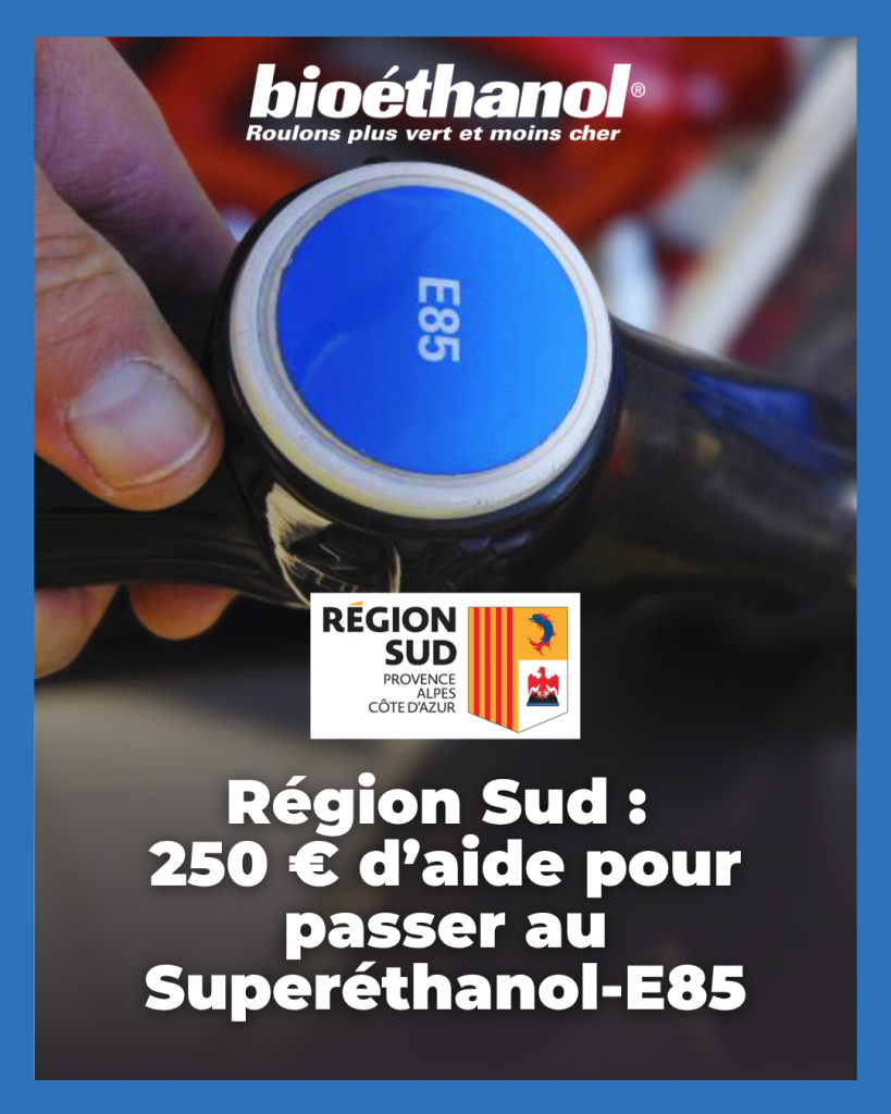 Chèque transition bioéthanol : 250 € d&rsquo;aide