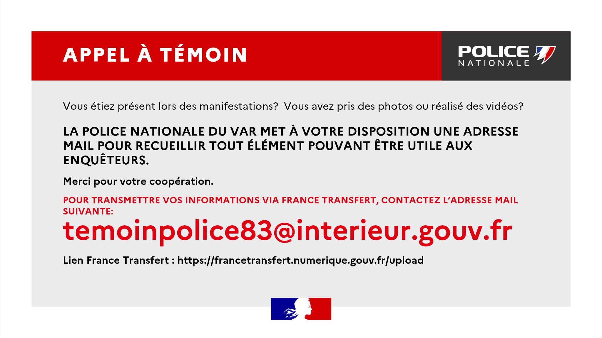 Manifestations d&rsquo;étudiants, pillages et vols dans le Var : La police nationale lance un appel à témoins